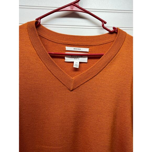 Hudson North Merino Wool V-Neck Sweater Size L - Picture 5 of 11